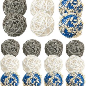 Assorted Blue Grey White Decorative Orb Filler Balls - Image 5