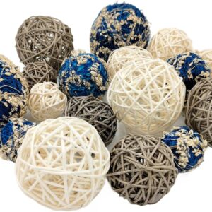 Assorted Blue Grey White Decorative Orb Filler Balls - Image 7