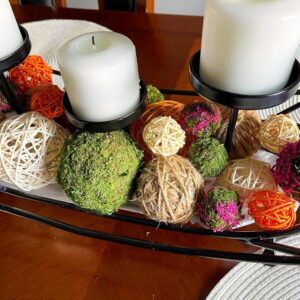 Assorted Decorative Wicker Rattan Moss and Jute Balls Set - Image 5