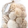 Assorted Natural White Decorative Filler Orbs