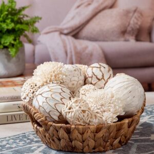 Assorted Natural White Decorative Filler Orbs - Image 2