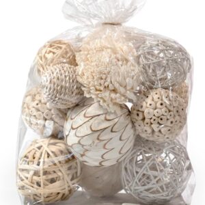 Assorted Natural White Decorative Filler Orbs - Image 3