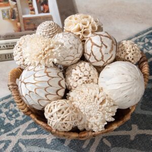 Assorted Natural White Decorative Filler Orbs - Image 5