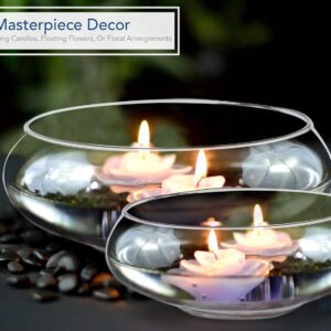 Clear Glass Round Terrarium Bowls Set of Two - Image 4