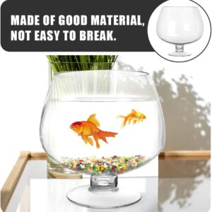 Clear Glass Wine Goblet Style Terrarium Bowl - Image 6