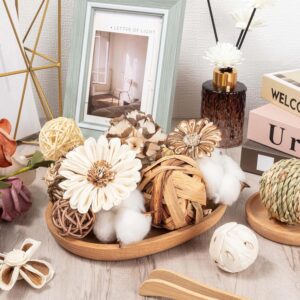 Assorted Natural Decorative Bowl Filler Orbs and Flowers - Image 6