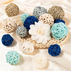 Assorted Natural Decorative Bowl Filler Orbs and Flowers - Image 9