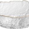 Syxltsh Glass Salad Bowl Irregular Lotus Flower Shape Serving Bowls, Mixing Nut Bowls For Kitchen Fruist, Snack, Dessert, And Ice
